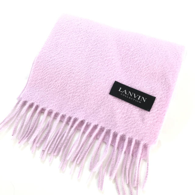 LANVIN COLLECTION(ランバンコレクション)のLANVAN カシミアマフラー 新品★/ピンク/ラベンダー/正規品 レディースのファッション小物(マフラー/ショール)の商品写真