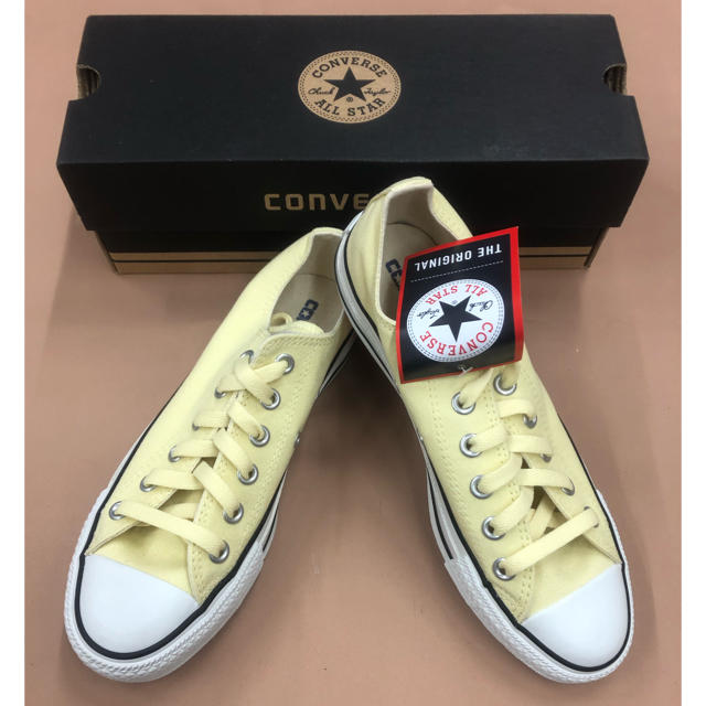 CONVERSE(コンバース)の★【新品未使用】24.5 コンバース オールスター PC  OX ライトイエロー レディースの靴/シューズ(スニーカー)の商品写真