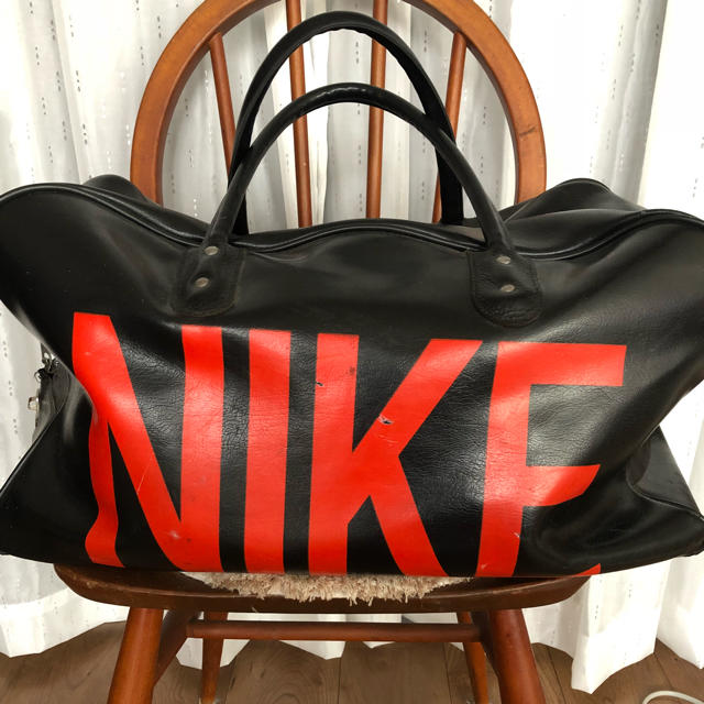 希少vintage NIKE レザーボストンバッグ