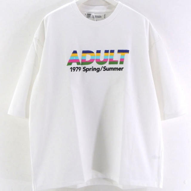 Tシャツ/カットソー(半袖/袖なし)DAIRIKU 19SS"ADULT"Tシャツ白新品