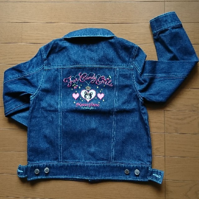 mezzo piano(メゾピアノ)の新品 メゾピアノ Gジャン 140(S) キッズ/ベビー/マタニティのキッズ服女の子用(90cm~)(ジャケット/上着)の商品写真