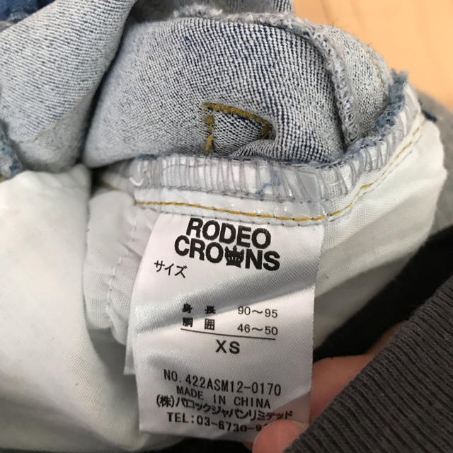 RODEO CROWNS WIDE BOWL(ロデオクラウンズワイドボウル)のキッズ  ロディーくんデニム キッズ/ベビー/マタニティのキッズ服女の子用(90cm~)(パンツ/スパッツ)の商品写真