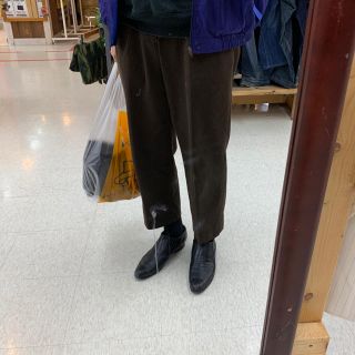 アンユーズド(UNUSED)のvintage brown pant neon sign kaiko 好きに！(スラックス)