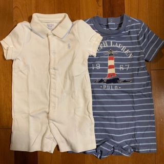 ポロラルフローレン(POLO RALPH LAUREN)のボーダー&無地ロンパース(ロンパース)