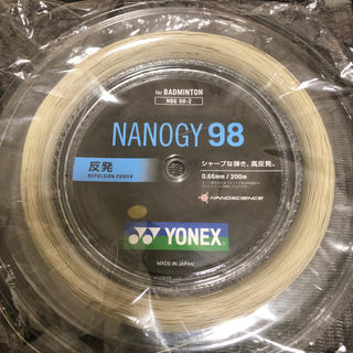 ヨネックス(YONEX)のYONEX 200mロール NANOGY98 ストリング ガット(バドミントン)