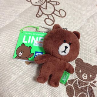 LINE ブラウンキーホルダー(ぬいぐるみ)