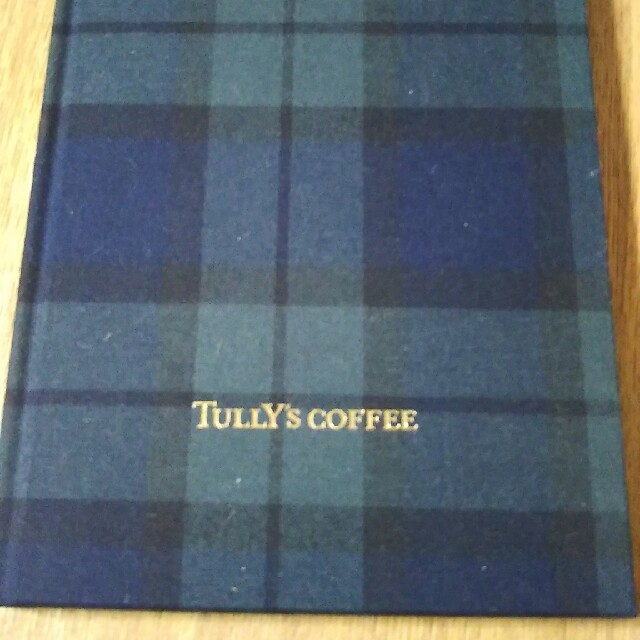 TULLY'S COFFEE(タリーズコーヒー)のタリーズ  手帳    チェック柄  新品 インテリア/住まい/日用品の文房具(ノート/メモ帳/ふせん)の商品写真