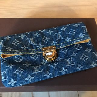 ルイヴィトン(LOUIS VUITTON)の［正規品］ポシェットフラットデニム(クラッチバッグ)