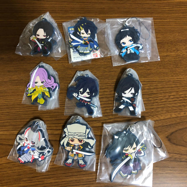 刀剣乱舞 ラバーストラップ ラバスト 9個セット エンタメ/ホビーのアニメグッズ(ストラップ)の商品写真