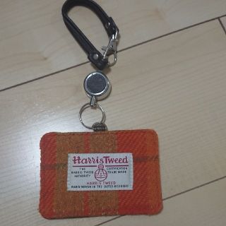 ハリスツイード(Harris Tweed)のnackan様専用ハリスツイード パスケース リール付き(名刺入れ/定期入れ)