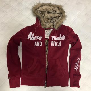 Abercrombie&Fitch - ボアパーカー アバクロ ワインレッドの通販 by ...