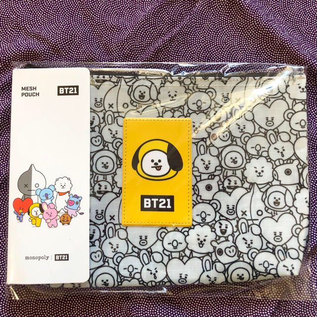 防弾少年団(BTS)(ボウダンショウネンダン)のBT21×monopoly ポーチ CHIMMY エンタメ/ホビーのタレントグッズ(アイドルグッズ)の商品写真