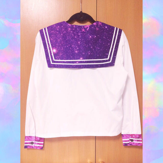 【Qun.to】宇宙柄セーラー服セット レディースのレディース その他(セット/コーデ)の商品写真