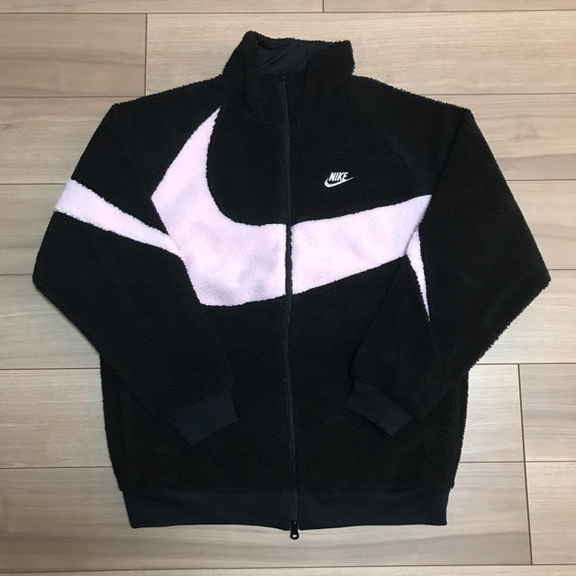 ナイロンジャケットnike big swoosh ボアジャケット L