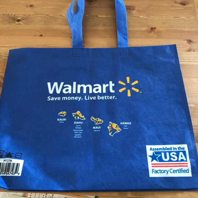 ハワイWalmart エコバッグ2個セット レディースのバッグ(エコバッグ)の商品写真