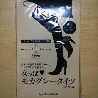 マルティニークルコント(martinique Le Conte)の新品 oggi 付録 タイツ モカグレー (タイツ/ストッキング)