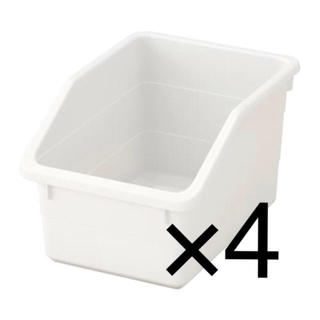 イケア(IKEA)のIKEA SOCKERBIT  ボックス ホワイト ４つ(ケース/ボックス)