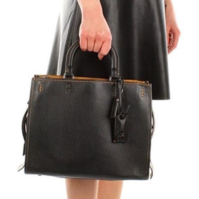 最安値在庫 COACH by zaqq1211's shop|コーチならラクマ - COACHコーチローググラブタンペブルレザーF38124ハンドバッグ黒の通販 超激安通販