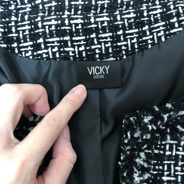 VICKY(ビッキー)のビッキー ツイードジャケット レディースのジャケット/アウター(ノーカラージャケット)の商品写真