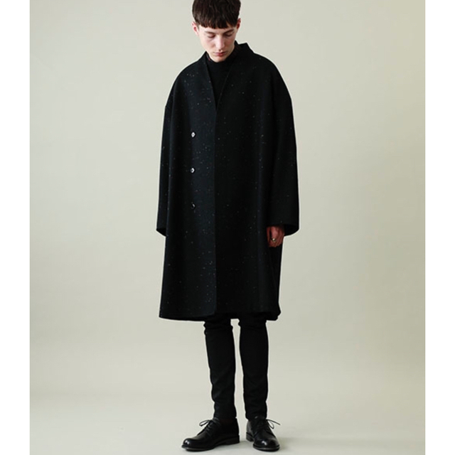 LAD MUSICIAN(ラッドミュージシャン)のLAD MUSICIAN COLLARLESS BIG CHESTER COAT メンズのジャケット/アウター(チェスターコート)の商品写真