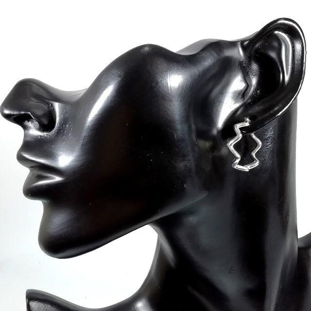 Tiffany & Co. - 希少 ティファニー ジグザグ シルバー フープ ピアス