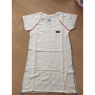 エックスガール(X-girl)のX–girl クレイジー Tシャツ ワンピース 半袖 カットソー(ひざ丈ワンピース)