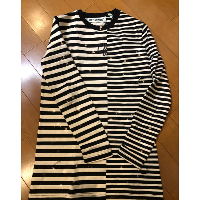OFF-WHITE - off-white ボーダーシャツの通販 by ふさな's shop|オフホワイトならラクマ OFF-WHITE - off-white ボーダーシャツの通販 by ふさな's shop|オフホワイトならラクマ