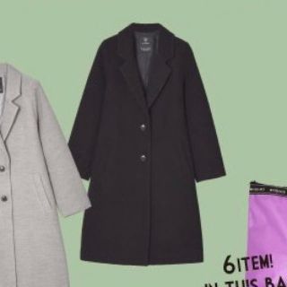 ダブルクローゼット(w closet)の最終値下げ w closet 新品 チェスターコート ブラック サイズフリー(チェスターコート)