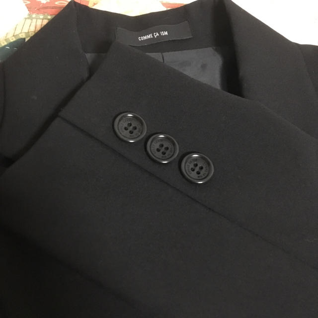 COMME CA ISM(コムサイズム)のスーツジャケット 黒 レディースのフォーマル/ドレス(スーツ)の商品写真
