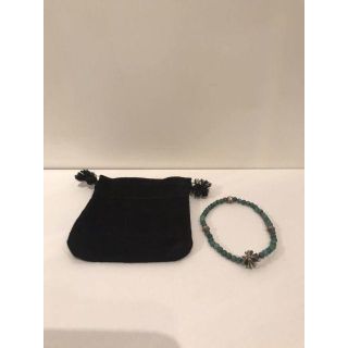 クロムハーツ(Chrome Hearts)のクロムハーツ★4mm BEAD /4mmターコイズビーズブレスレット(ブレスレット)