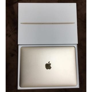 マック(Mac (Apple))のMacBook12インチ 256GB ゴールド (ノートPC)