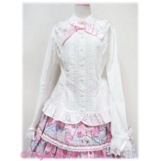 アンジェリックプリティー(Angelic Pretty)の【新品】Fancyブラウス(シロ)(シャツ/ブラウス(長袖/七分))