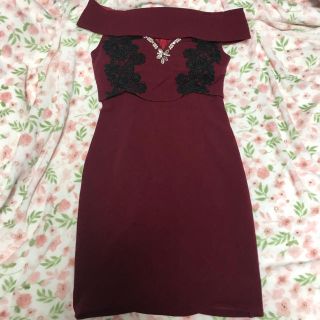 デイジーストア(dazzy store)のオフショル胸開きdress(ミニワンピース)