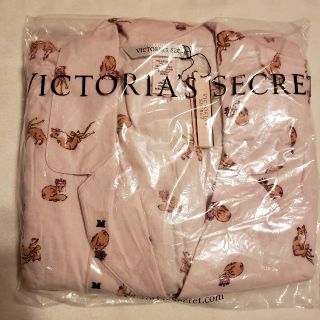 ヴィクトリアズシークレット(Victoria's Secret)のヴィクトリアシークレット☆フランネルパジャマ☆フォックス柄☆ピンク新品(パジャマ)