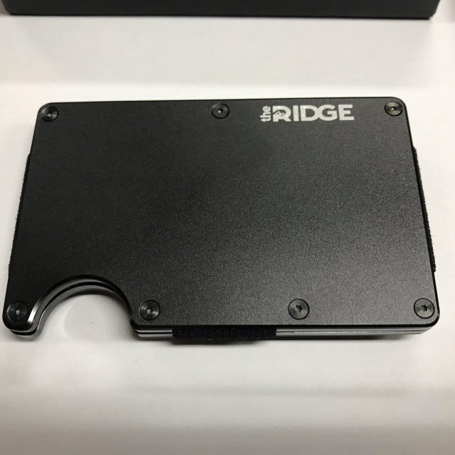 The Ridge wallet アルミニウム ブラック メンズのファッション小物(マネークリップ)の商品写真