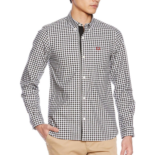 FRED PERRY - FRED PERRY ギンガムチェック柄オックスフォード FRED PERRY - FRED PERRY ギンガムチェック柄オックスフォード