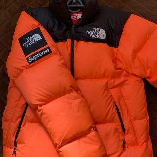 シュプリーム(Supreme)の波平様 専用 The North Face supreme ヌプシ オレンジ(ダウンジャケット)