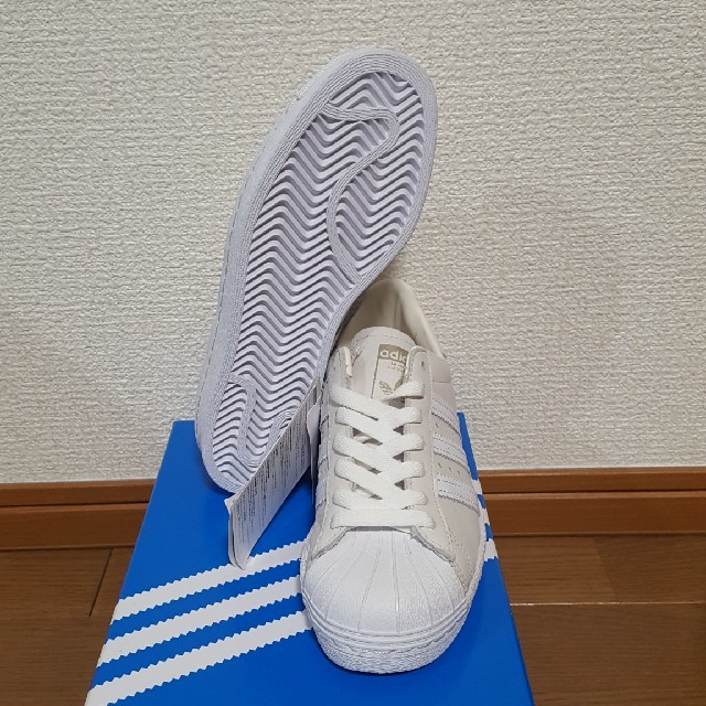 アディダス スーパースター 80s アイボリー×ホワイト 22.5cm