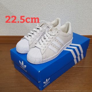 アディダス(adidas)のアディダス スーパースター 80s アイボリー×ホワイト 22.5cm(スニーカー)