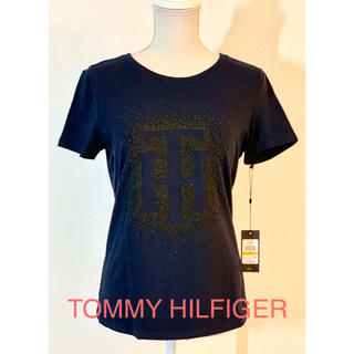 トミーヒルフィガー(TOMMY HILFIGER)のTOMMY HILFIGER トミーヒルフィガー ラメロゴデザイン Tシャツ(Tシャツ(半袖/袖なし))
