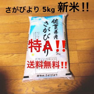 農家直送！【特A!新米‼︎】佐賀県産さがびより5kg  白米(米/穀物)