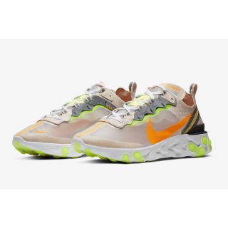 ナイキ(NIKE)のNIKE REACT ELEMENT 87 TOUCH OF LIME(スニーカー)