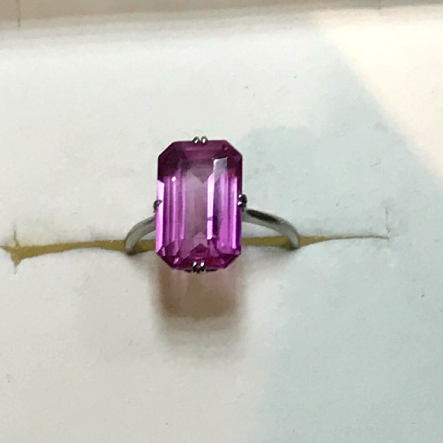 アンティークリング　ピンクパープル レディースのアクセサリー(リング(指輪))の商品写真