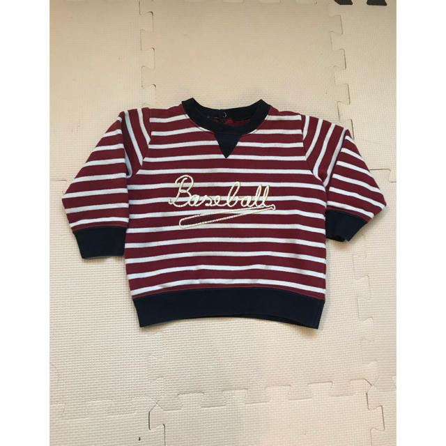 PETIT BATEAU(プチバトー)のプチバトー ボーダー トレーナー 80 キッズ/ベビー/マタニティのベビー服(~85cm)(トレーナー)の商品写真