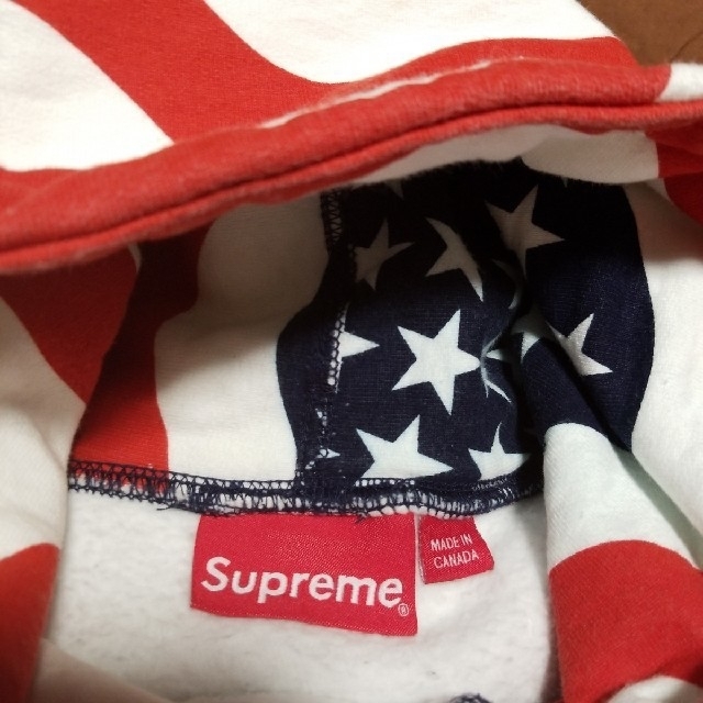 Supreme(シュプリーム)のsupreme   box  logo 星条旗　XL メンズのトップス(パーカー)の商品写真