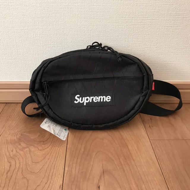 新品 国内正規品 18AW Supreme WAIST BAG BLACKウエストポーチ