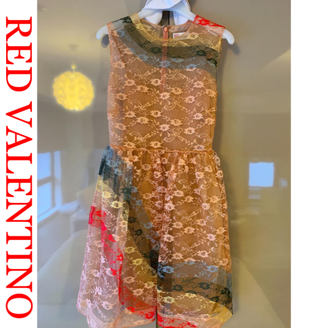 ☆極美品☆RED VALENTINO☆とても目を惹く華やかドレス♡レディース