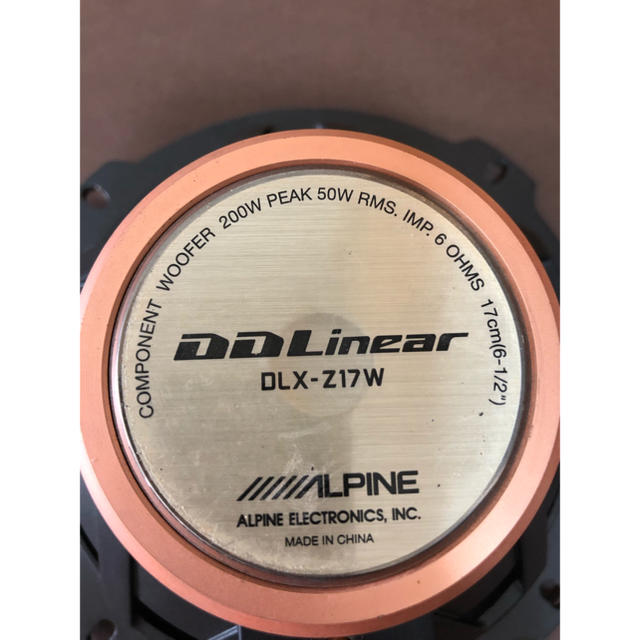 アルパイン DLX-Z17W 2ウェイスピーカー ALPINE アルパイン DLX-Z17W 2ウェイスピーカー ALPINE