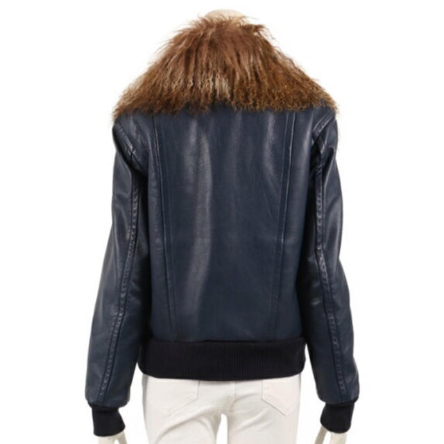 sacai luck(サカイラック)の最終価格　sacai luck レザージャケット ファー メンズのジャケット/アウター(レザージャケット)の商品写真