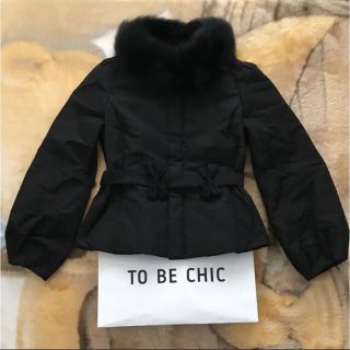 トゥービーシック(TO BE CHIC)のTo be chic ダウン 2017年 サイズ40 りんごちゃん様専用(ダウンコート)